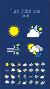 COLOR WEATHER ICONS FOR HDW image