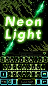 Neon Light Emoji Kika Keyboard image
