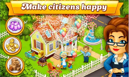 Cartoon City: farm to village image