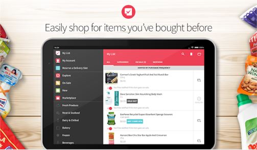 RedMart - imagem das compras na mercearia