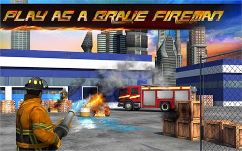 3D bombero: La imagen de la ciudad héroe