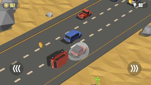 blocky Cars: imagem Traffic Rush