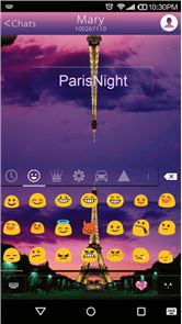 -Emoji imagen del teclado París Noche