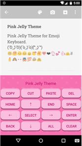 imagem Keyboard Skin rosa Jelly Emoji