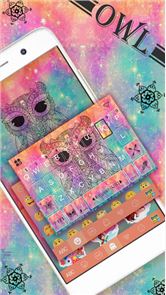 Owl Kika Emoji Keyboard Theme image