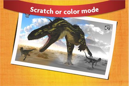 Juegos de dinosaurios: Niños colorear la imagen