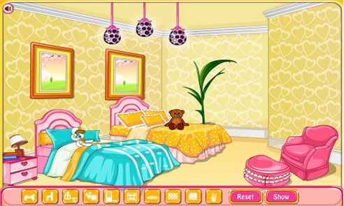 Girly room decoration game image