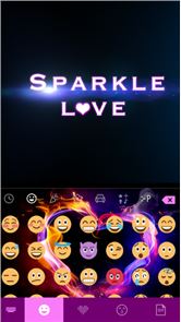 Sparkle Love 💘 Keyboard Theme image