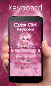 Cute Girl Keyboard image