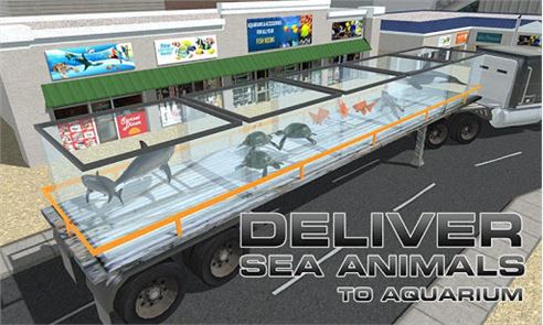 Transporter Truck Sea Animals image