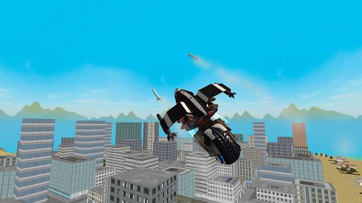 Flying Police Motorcycle Rider image