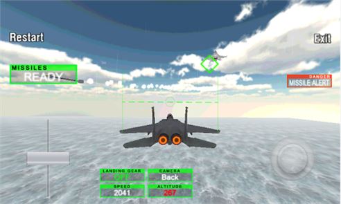 Imagen del avión de combate F18 F15 Simulador