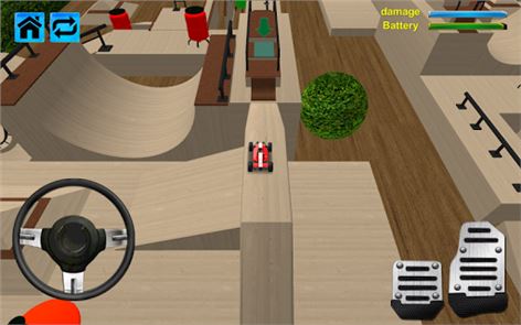 imagen 3D coches de carreras rc skatepark
