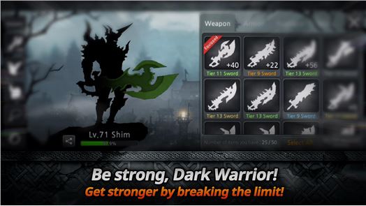 imagen oscura de la espada
