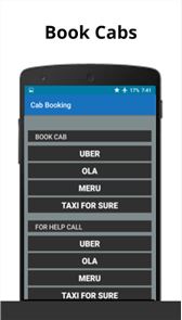 imagem táxis Ola Meru Uber Taxiforsure