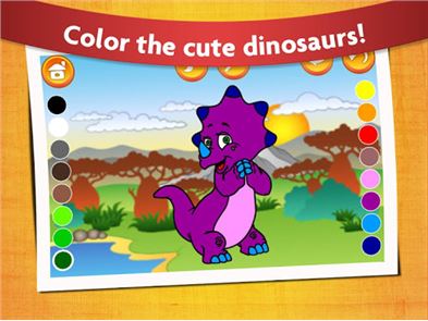 Kids Dinosaur Coloring Pages image