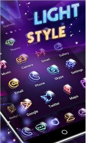 Light Style GO Launcher Theme image
