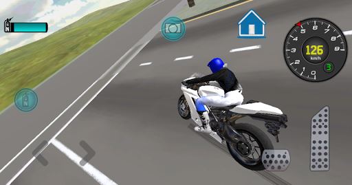 imagen 3D rápido conductor de la motocicleta