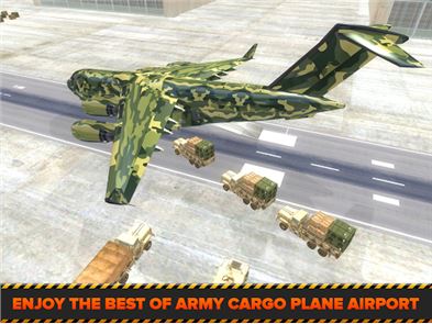 Exército Avião de carga Aeroporto imagem 3D