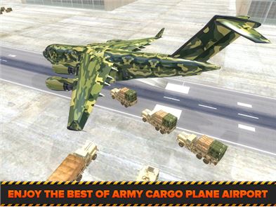 Army Cargo Plane Airport 3D image