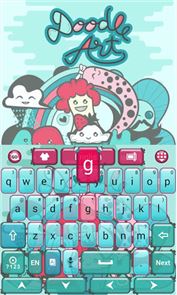 Doodle Art GO Keyboard Theme image