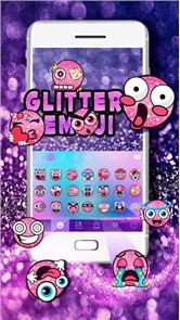 Glitter Emoji Kika Keyboard image