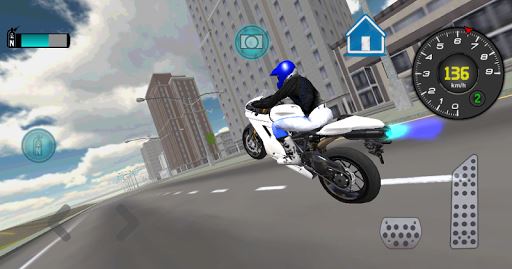 imagen 3D rápido conductor de la motocicleta