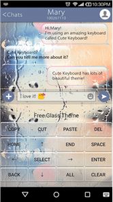 Imagen libre de cristal Emoji la piel del teclado
