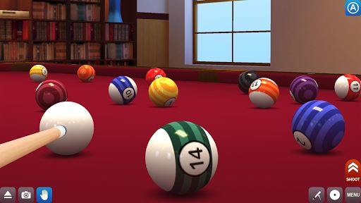 Rotura de la piscina imagen 3D de billar Snooker
