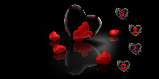 imagem Tema vermelho do amor do coração