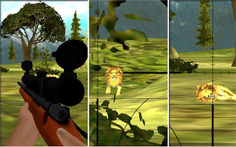 Lion Hunting Desafio imagem 3D