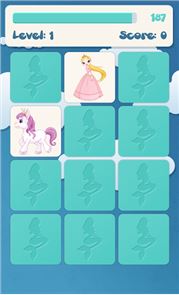 Princess memory game for kids image
