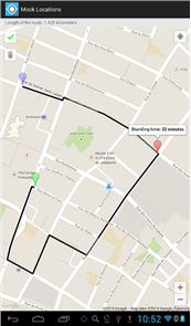 Locais Mock (caminho GPS falso) imagem