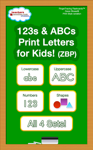 123Imagen s ABC Kids de escritura a mano ZBP
