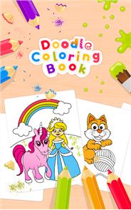 Doodle Coloring Book image