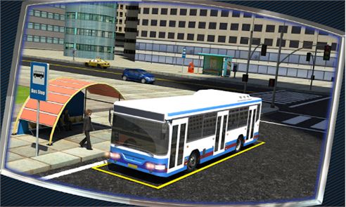 imagen 3D del conductor del autobús
