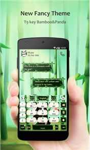 imagem Emoji Bamboo GO Keyboard Tema