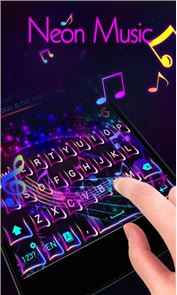 Neon Music GO Keyboard Theme image