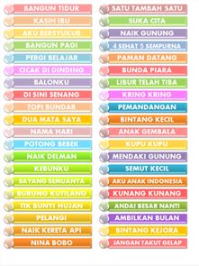 Indonesian Children's Songs image