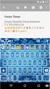 Frozen Emoji Keyboard Theme image