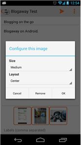 Blogaway para Android (Blogger) imagem