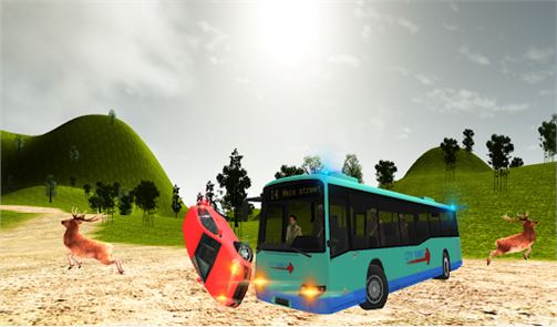 Off-Road imagem 3D Bus da escalada do monte