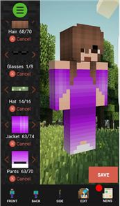 imagem Criador Minecraft Custom Skin