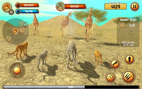 Imagem 3D do Wild Cheetah Sim