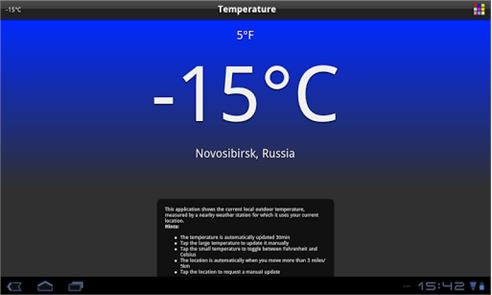 imagen libre de la temperatura