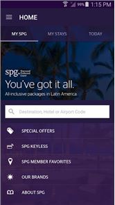 SPG: Starwood Hoteles & imagen Centros turísticos