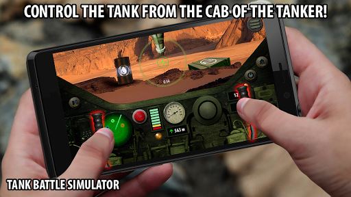 El tanque de batalla. simulador de imagen
