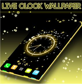 Live Clock Wallpaper image