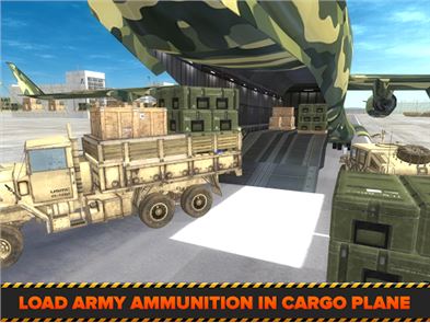 Avión de carga de la imagen 3D del Ejército Aeropuerto