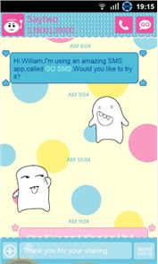 GO SMS Pro Tofu Sticker image